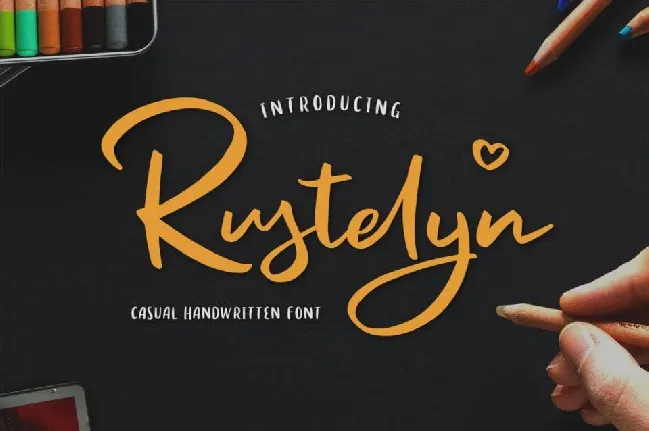 Rustelyn font