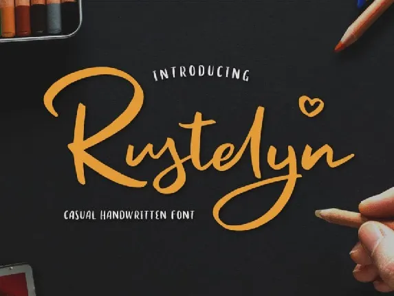 Rustelyn font