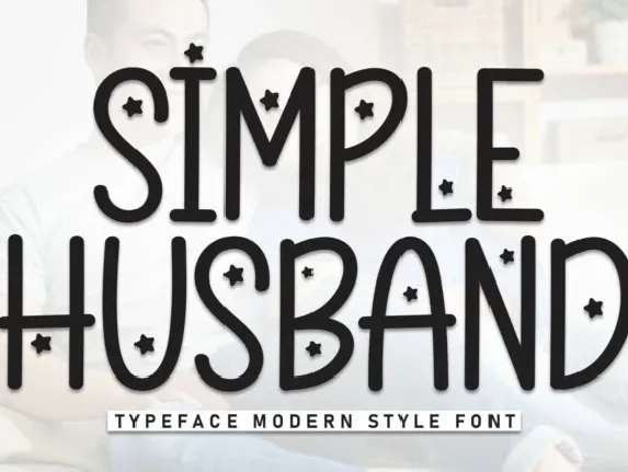 Simple Husband Display font