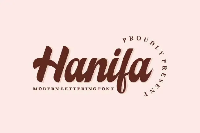 Hanifa font