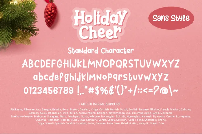 Holiday Cheer font