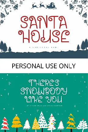 Santa House font