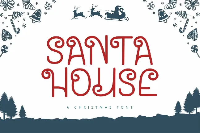 Santa House font