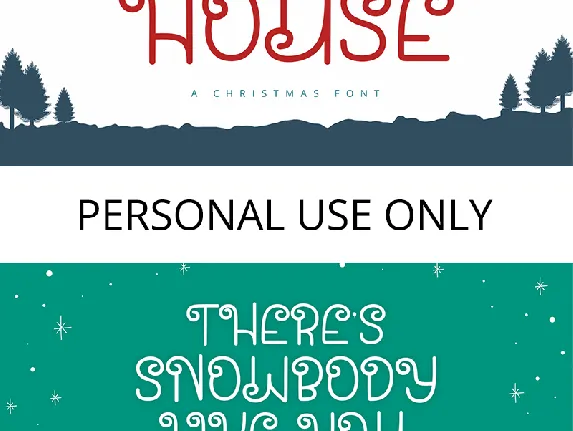 Santa House font