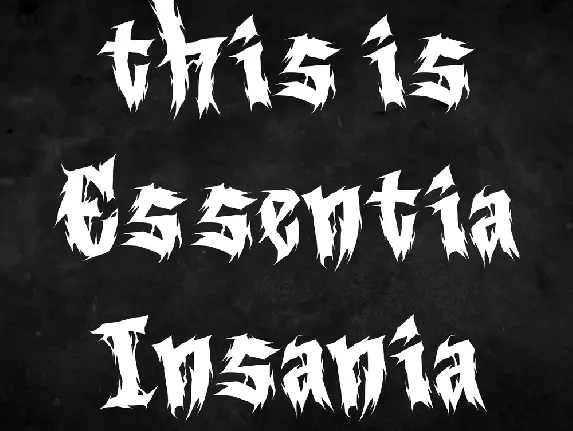 Essentia Insania font