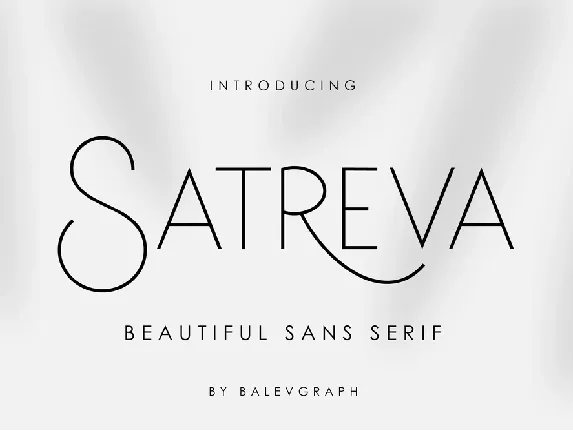 Satreva font