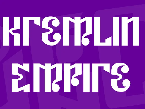 Kremlin Empire font