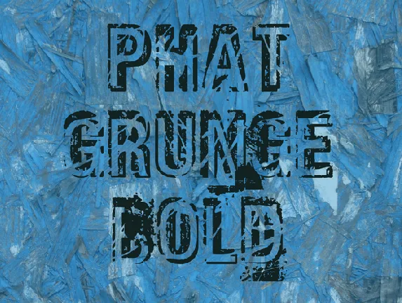 Phat Grunge Bold font