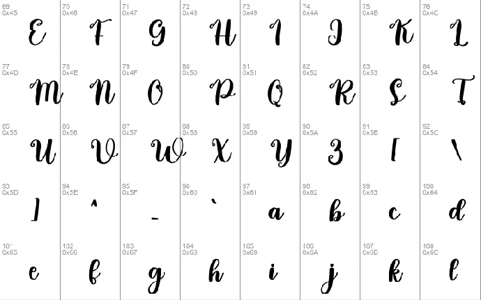 Bride font