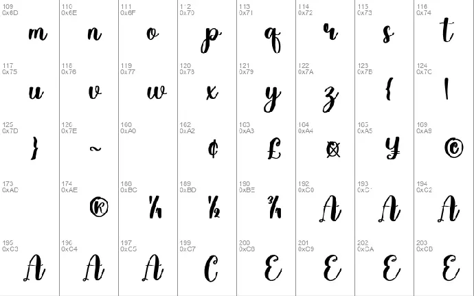 Bride font