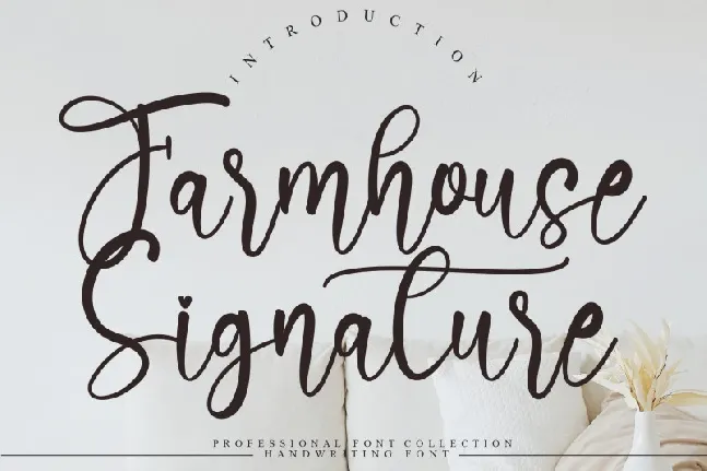 Farmhouse Signature Script font