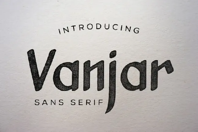 Vanjar Sans Serif font