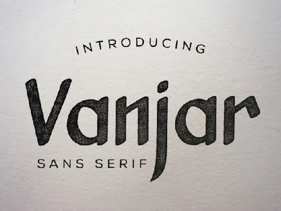 Vanjar Sans Serif font