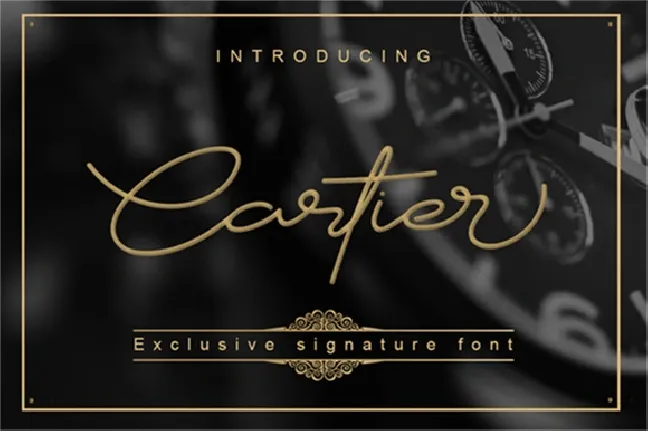 Cartier Script font