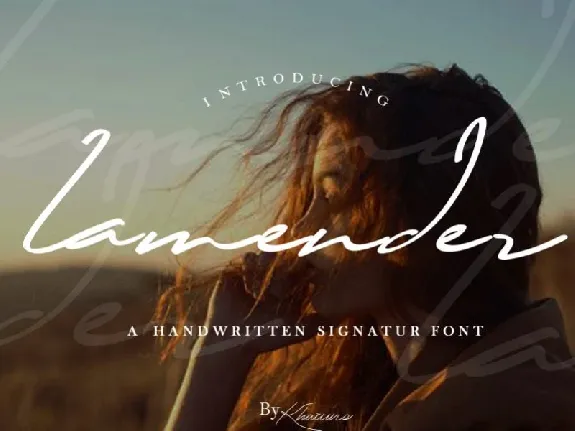 Lamender Handwritten font