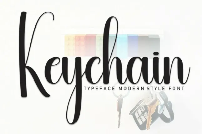 Keychain Script Typeface font