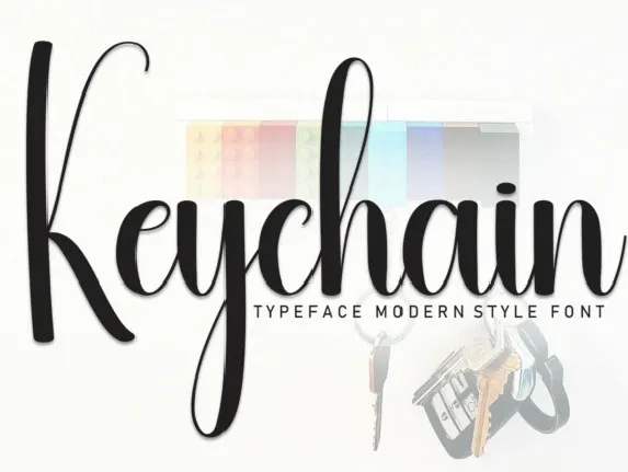 Keychain Script Typeface font