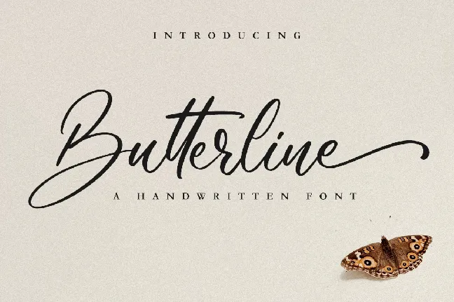 Butterline font