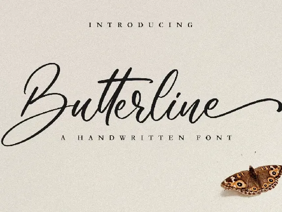 Butterline font