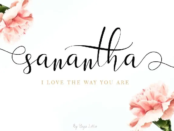 Sanantha font