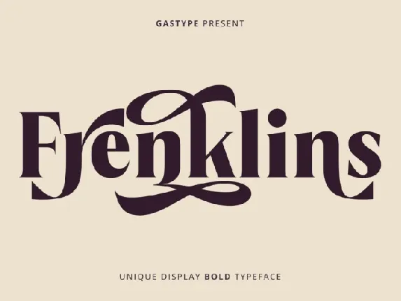 Frenklins Display font