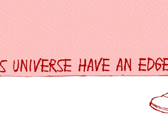 Does universe have an edge? font