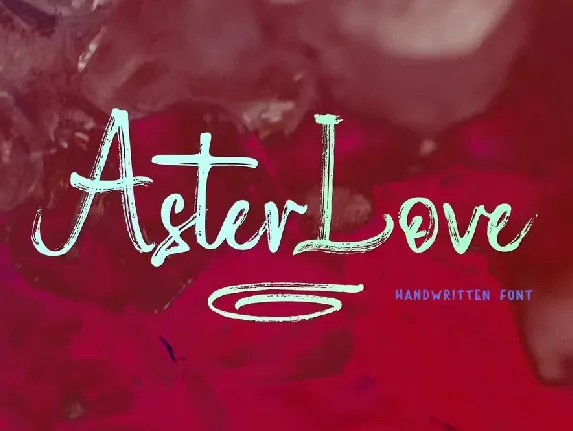 Aster Love font