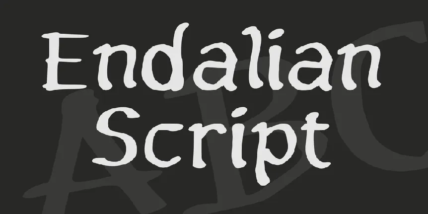 Endalian Script font