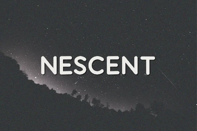 Nescent font