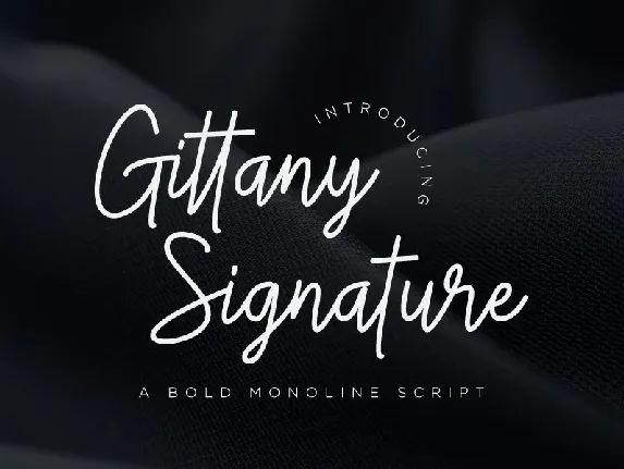 Gittany Signature font