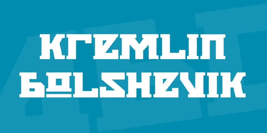 Kremlin Bolshevik font