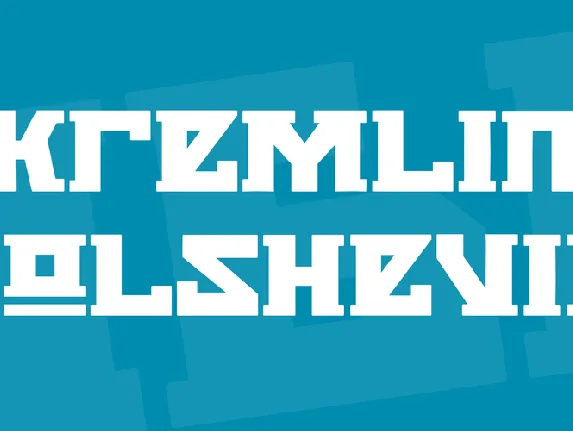 Kremlin Bolshevik font