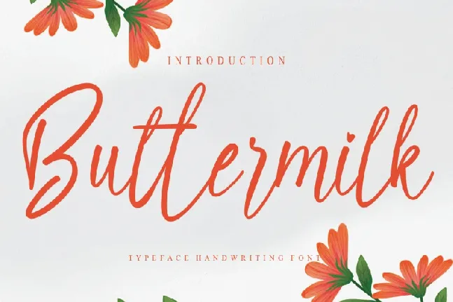 Buttermilk Script font