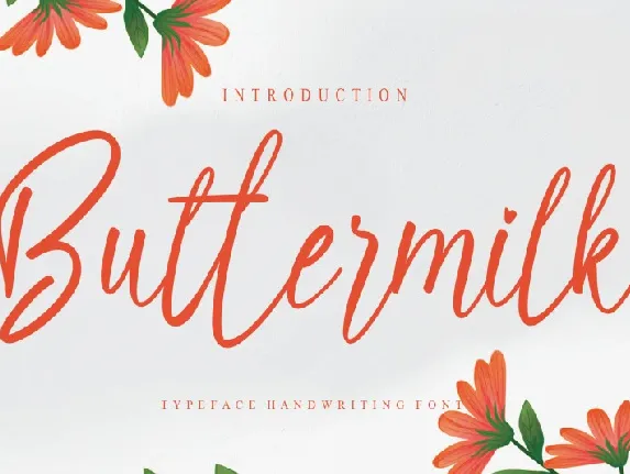 Buttermilk Script font