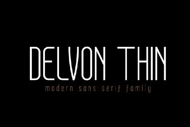 Delvon Sans Serif font