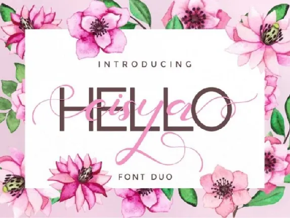 Hello Eisya Duo font