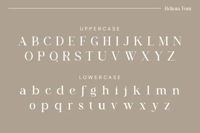 Reliora font