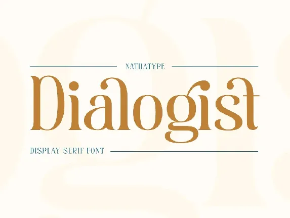 Dialogist font