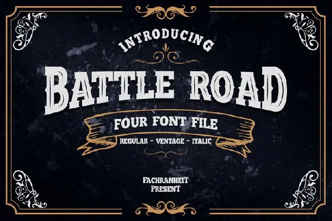 Battle Road Typeface font