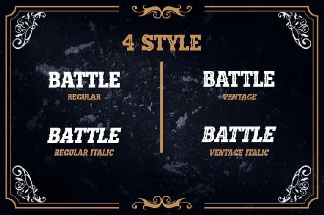 Battle Road Typeface font