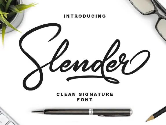 Slender font