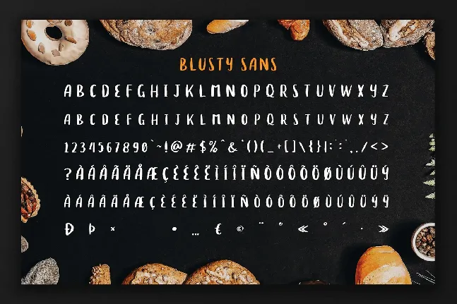 Blusty font