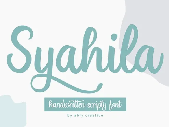 Syahila demo font