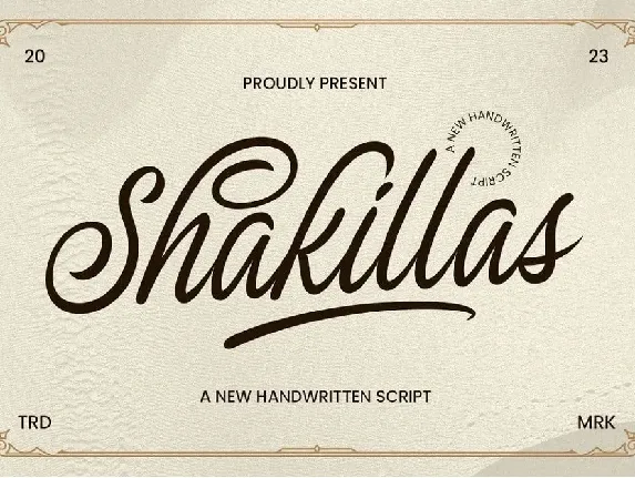 The Shakillas font