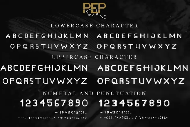 Pep Talk Demo font