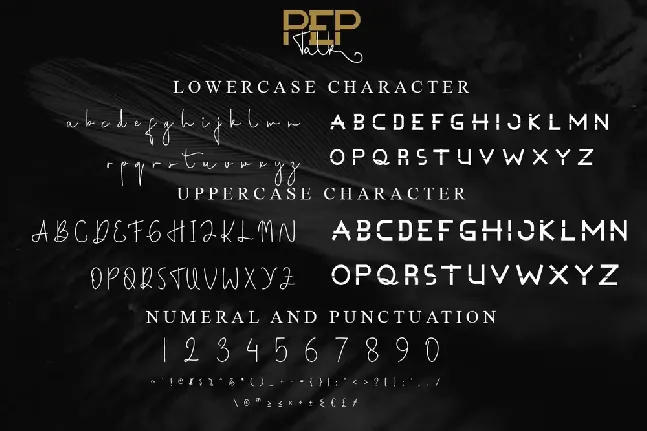 Pep Talk Demo font