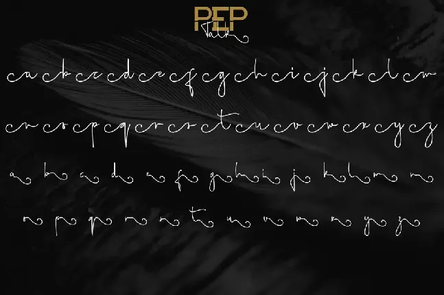 Pep Talk Demo font