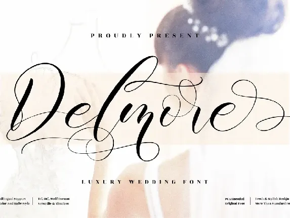 Delmore font