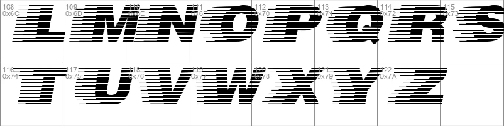 Speedway font