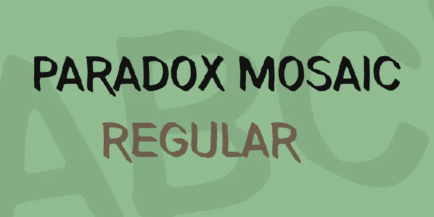 Paradox Mosaic font